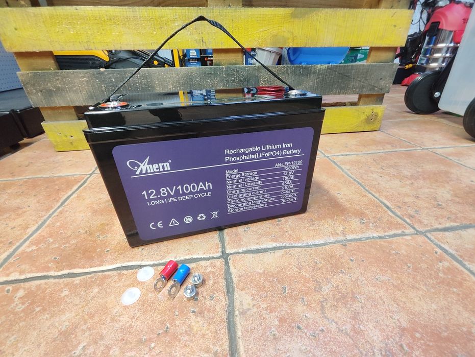 Аккумулятор Anern 12.8v 100ah LiFePO4/литий железо фосфат/Гарантия12м.