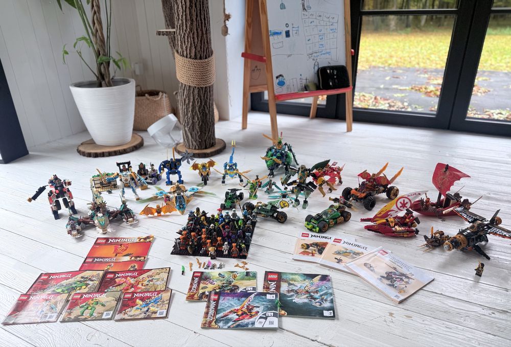 Zestaw Lego Ninjago, 14 zestawów - mega paka o wartosci ponad 3k pln