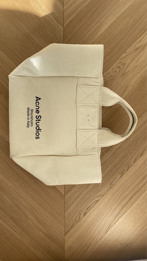 Acne Studios tote bag shopper canvas płócienna torba do ręki materiało