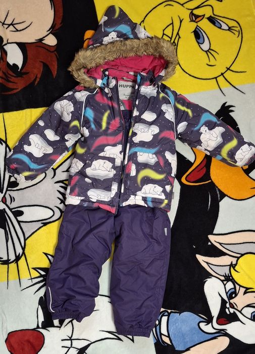 Зимовий термо комбінезон huppa 104 - 110 для дівчинки