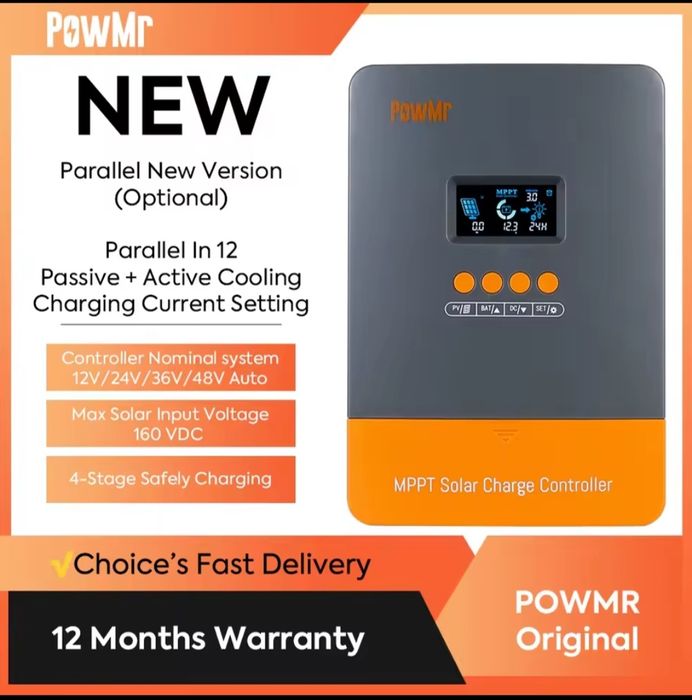 Контролер заряду для сонячних панелей PowMr (POW-M60-Ultra)