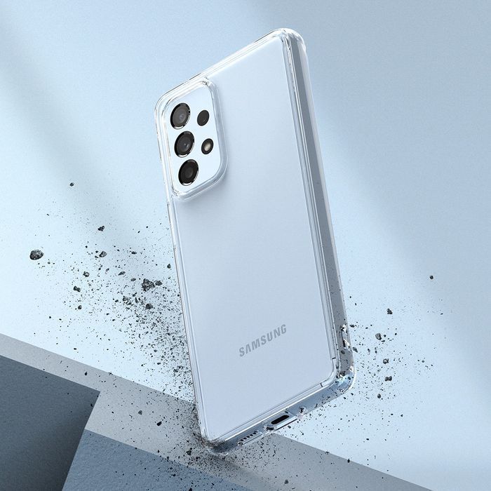 Ringke Fusion etui z żelową ramką Samsung Galaxy A73 przezroczysty