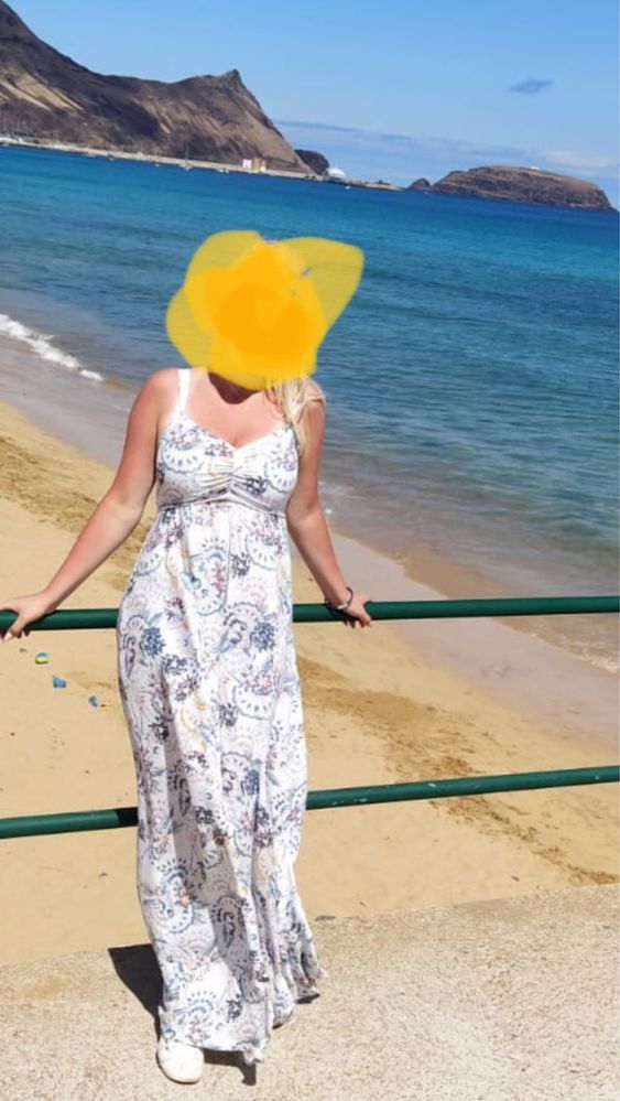 Roxy długa maxi sukienka na lato rozm S