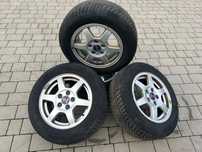 Felgi aluminiowe 5x110 15”  Saab opony zimowe komplet 195/65/15