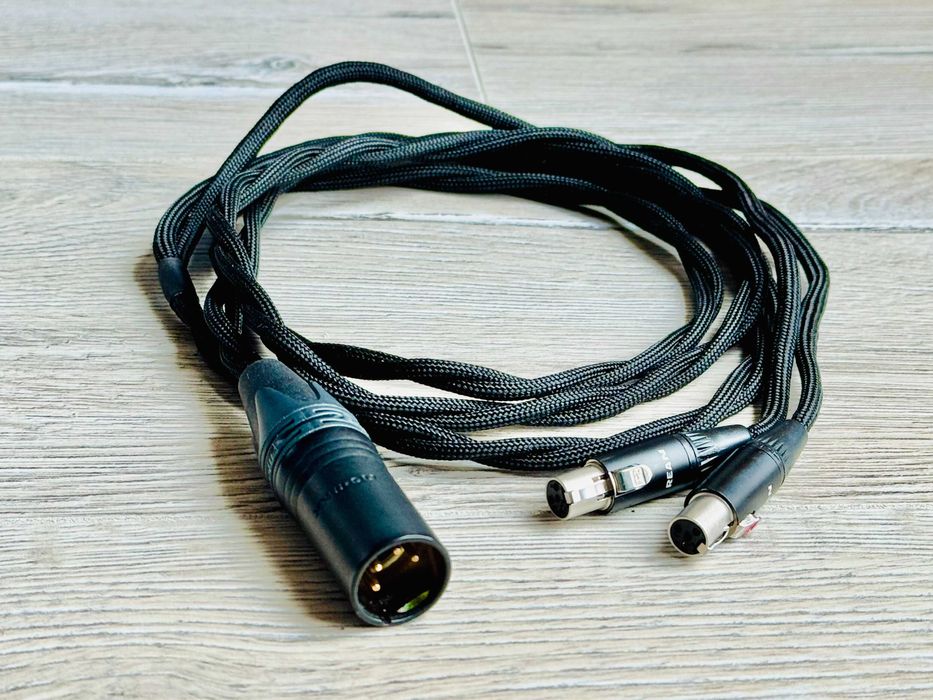 Kabel zbalansowany do słuchawek – mini XLR do XLR Neutrik + przedłużka