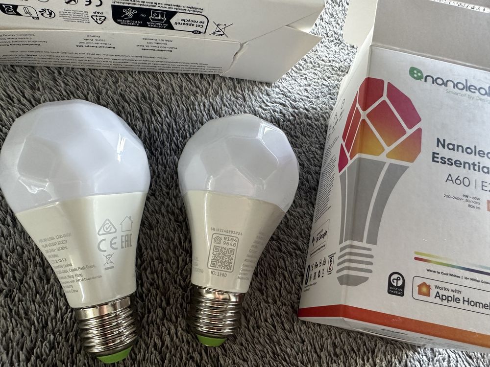 Nanoleaf Essentials Żarówka Led, Wielokolorowy, 2x E27