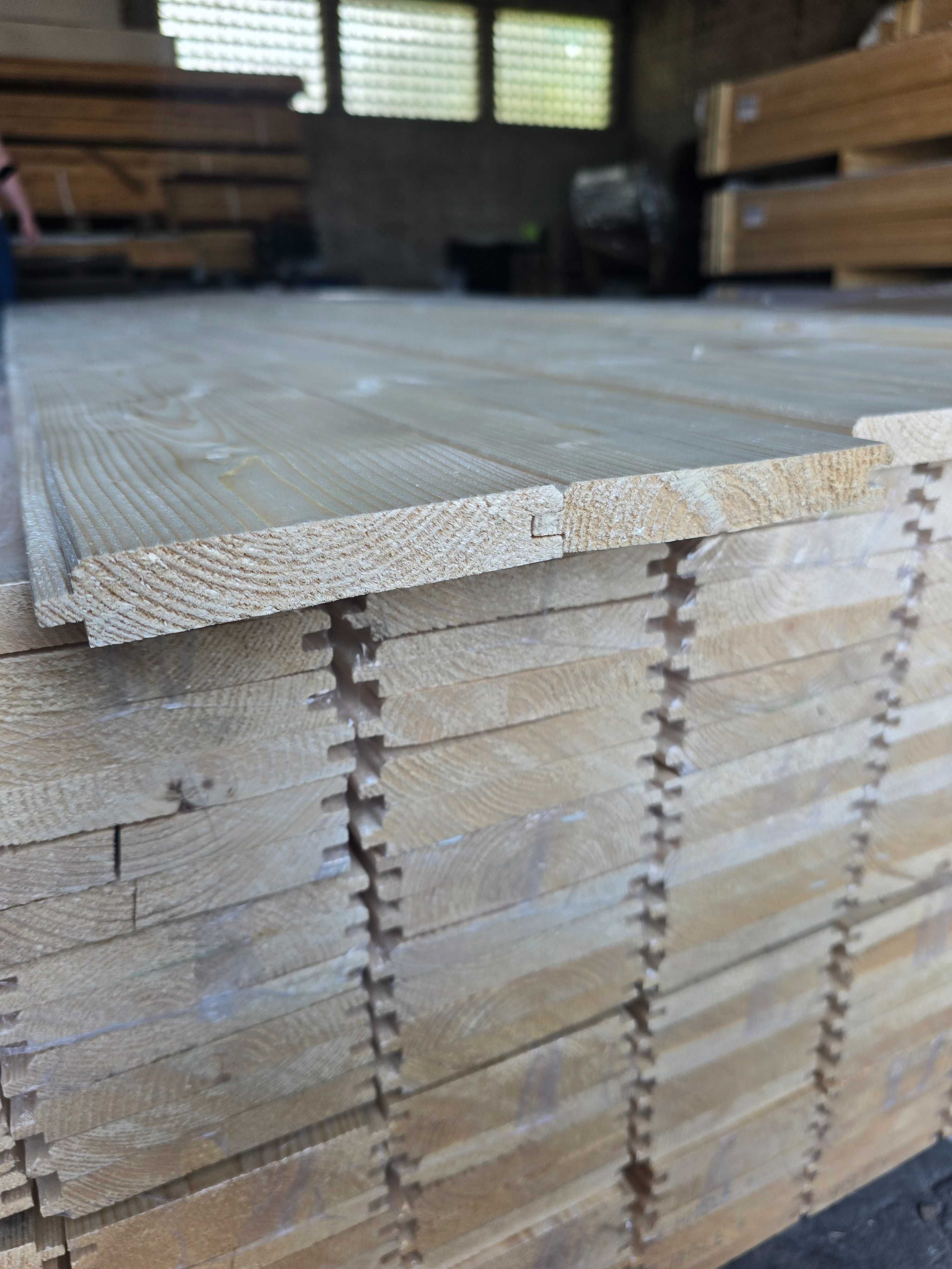 Deska elewacyjna świerk profil faza 19x121x4500mm KL AB jakość premium