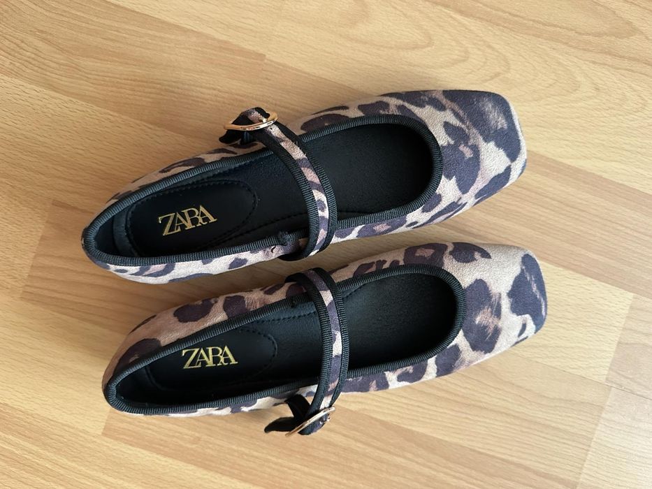 Балетки  Zara  з леопардовим принтом 36 розмір