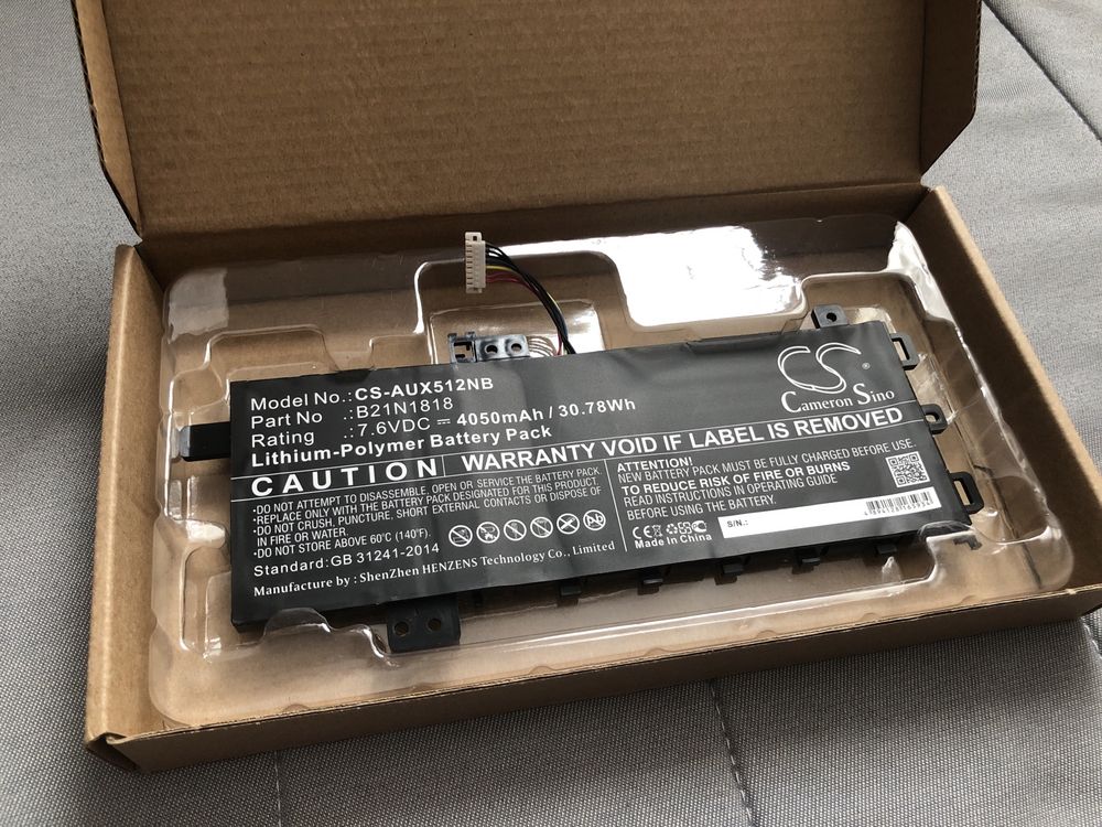 Bateria do notebooków ASUS CS-AUX512NB (4050mAh, 7.6V)