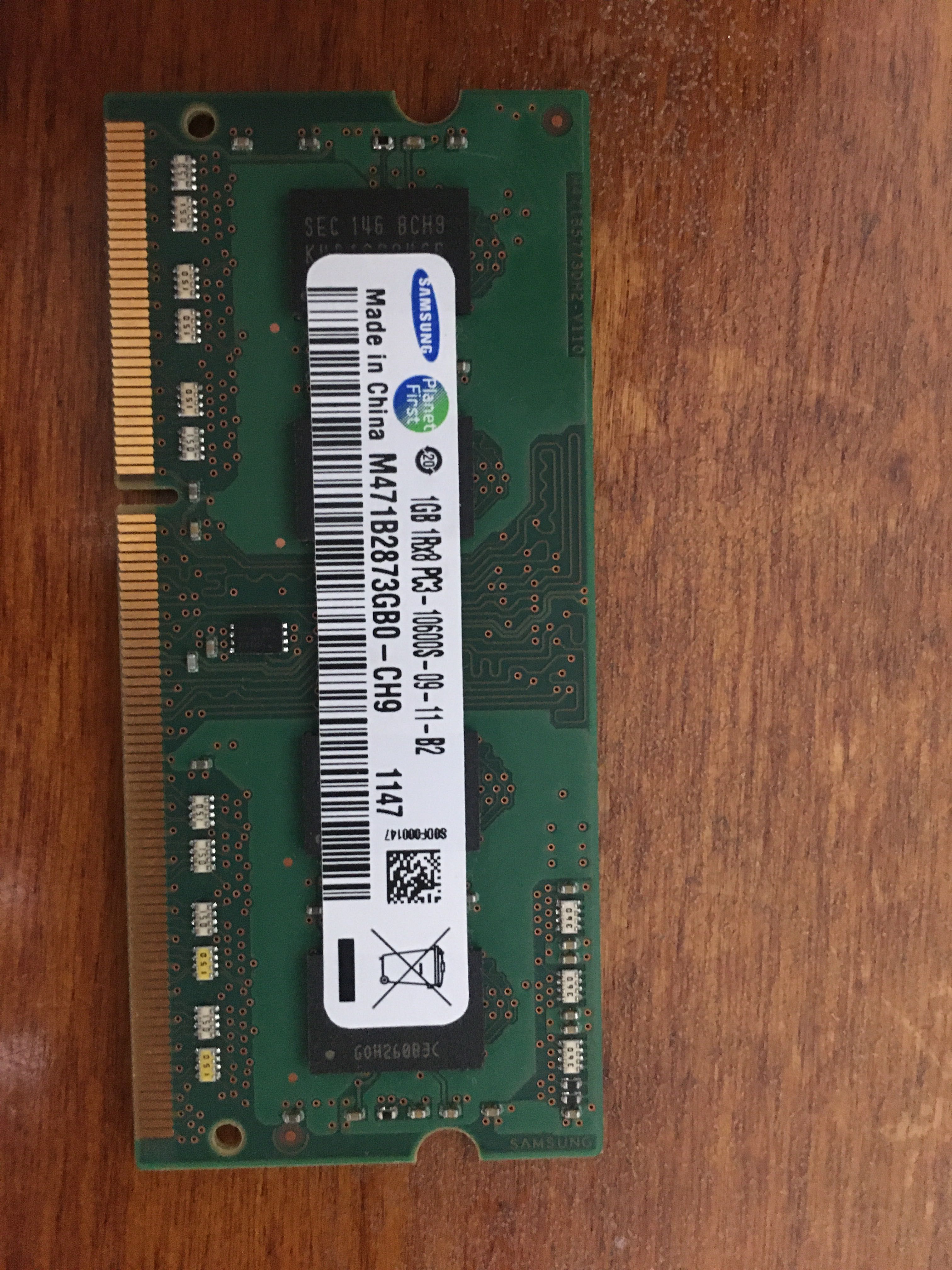 Pamięć RAM 1 GB Apple MacBook A1278