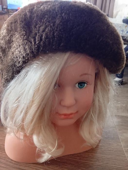 Kaszkiet z futra naturalnego