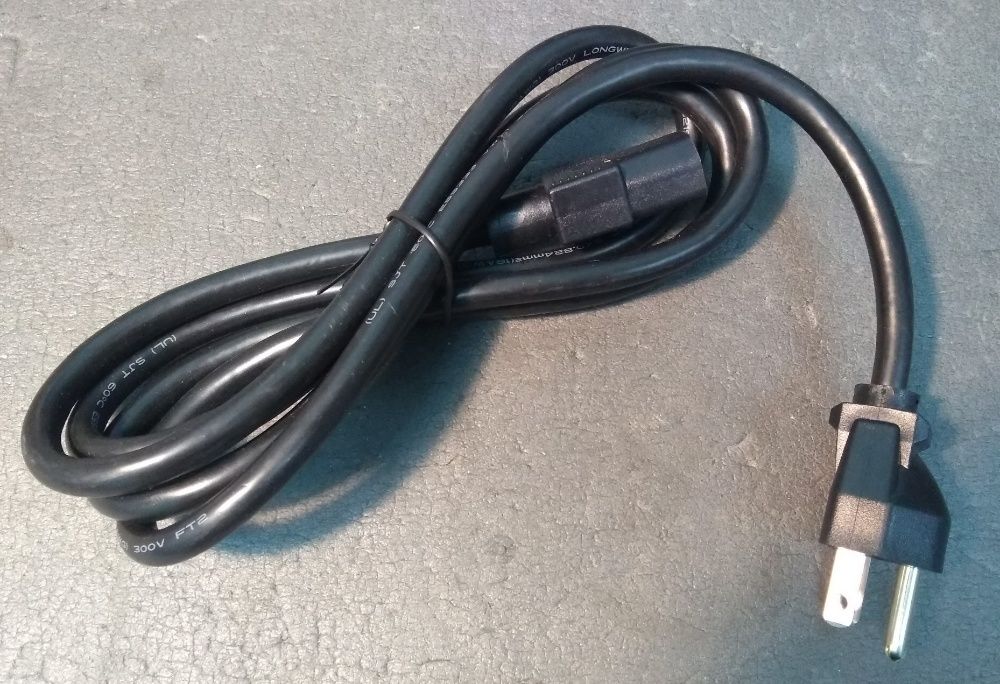 Кабель живлення, кабель питания с вилкой США, cable with US plug