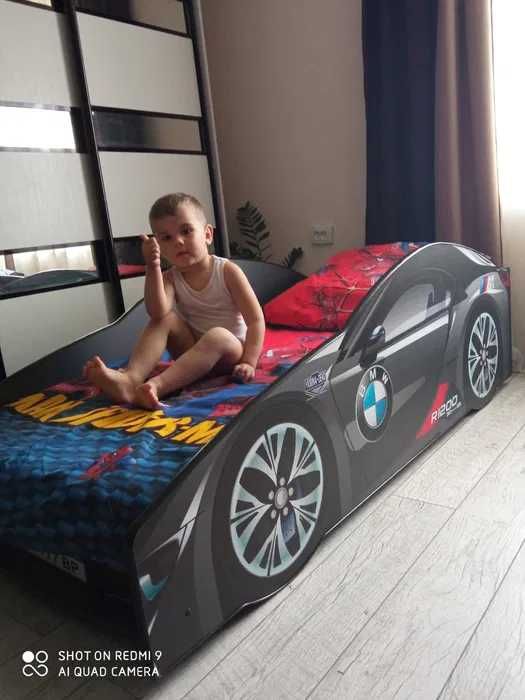 Кровать машина з матрасом/ліжко машина/диван авто/Безкоштовна доставка