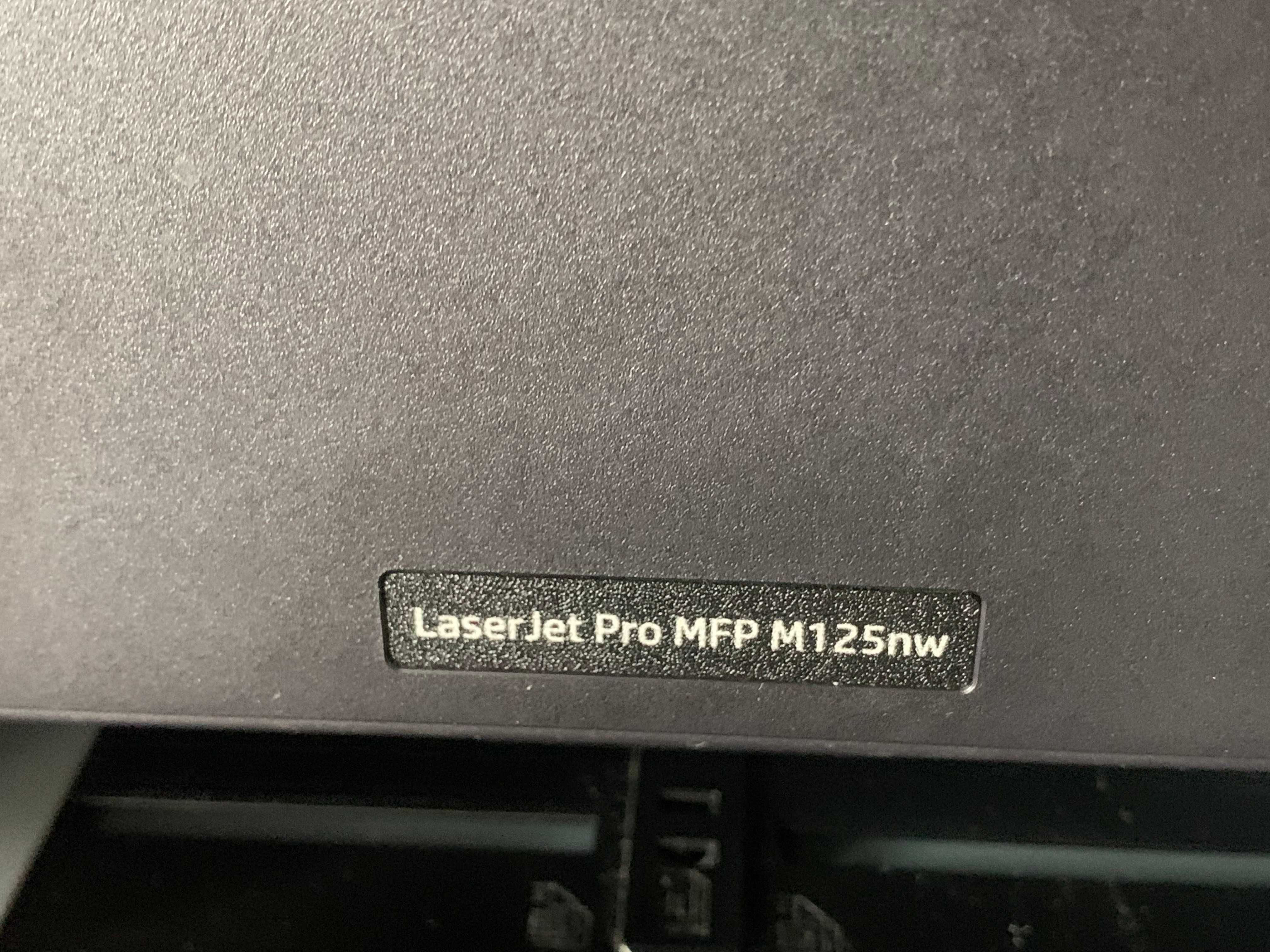 Drukarka Laserowa HP 125NW LAN WIFI skaner ksero czarnobiała