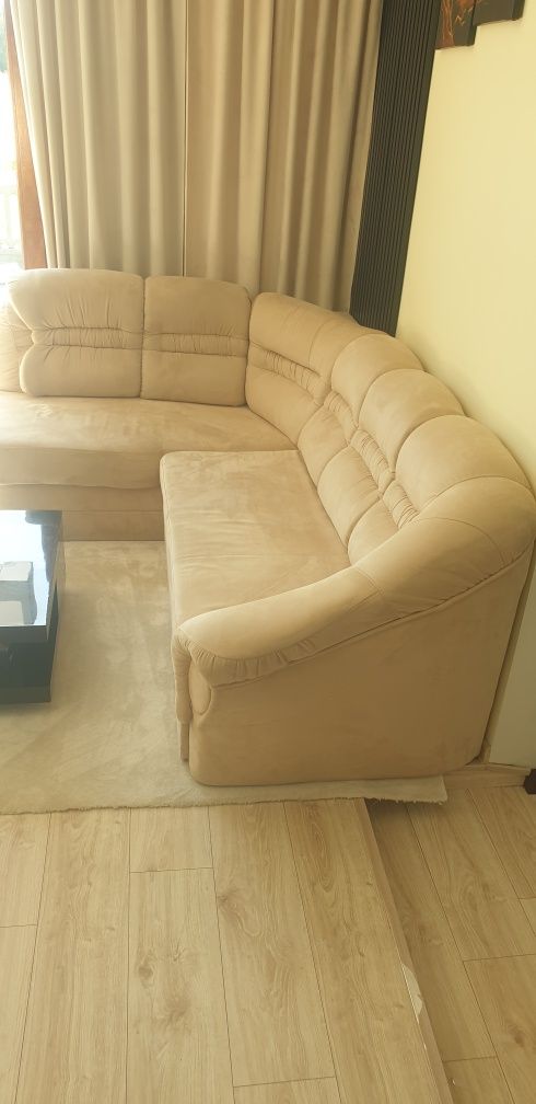 Sprzedam wypoczynek narożnik fotele sofa zestaw beżowy