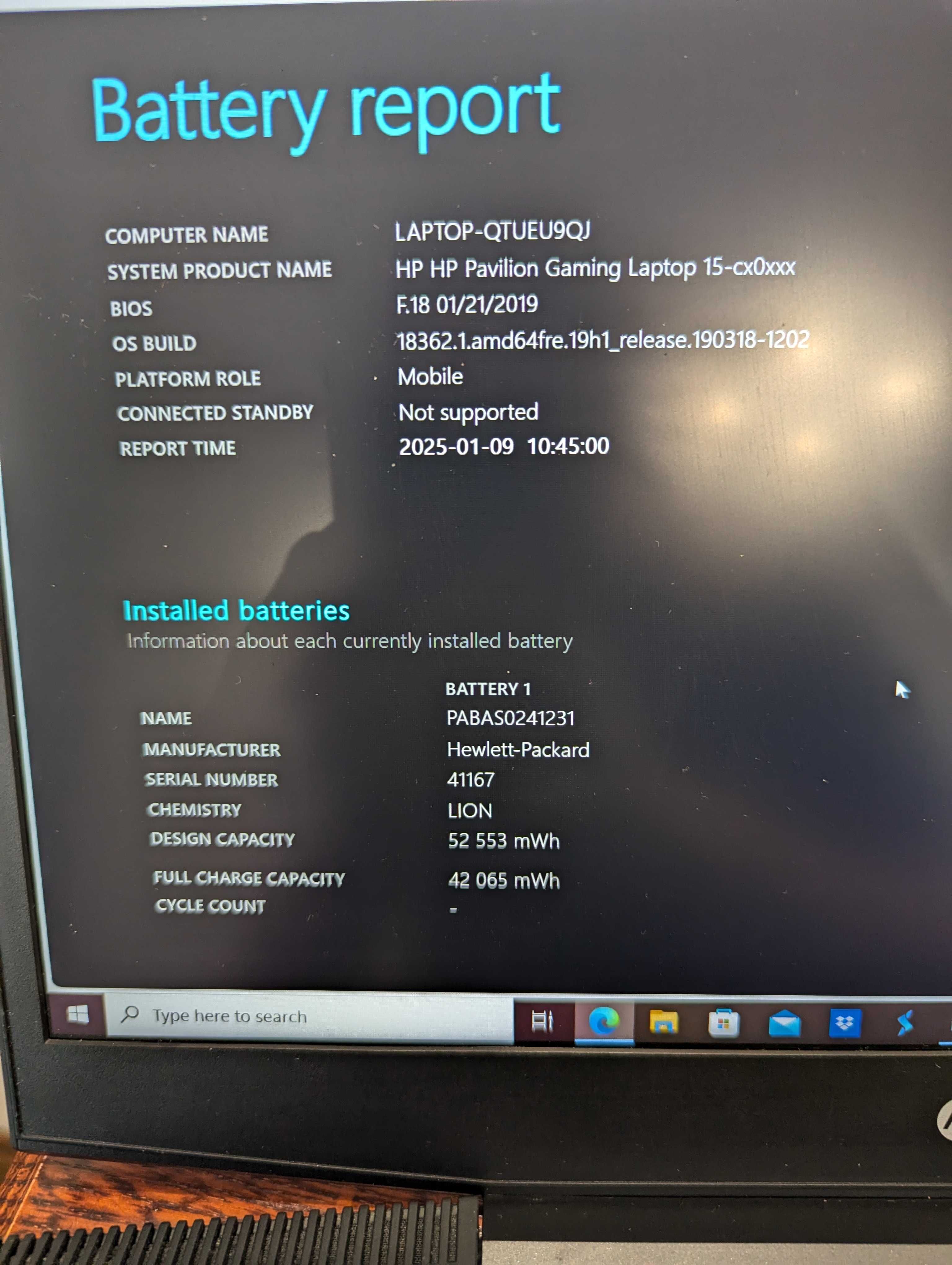 Ігровий ноутбук HP Pavilion Gaming 15-cx0058wm