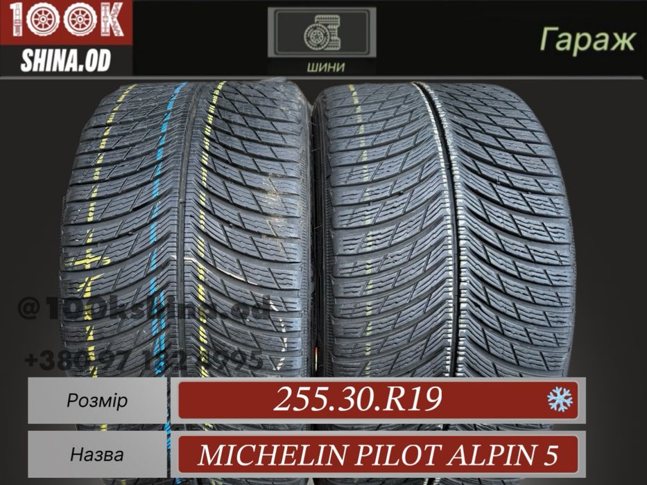 Шины Бу 255 30 R 19 Michelin Pilot Alpin 5 зима пара