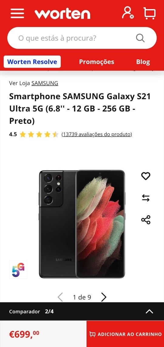 Samsung S21 Ultra 5G 12Gb/256Gb