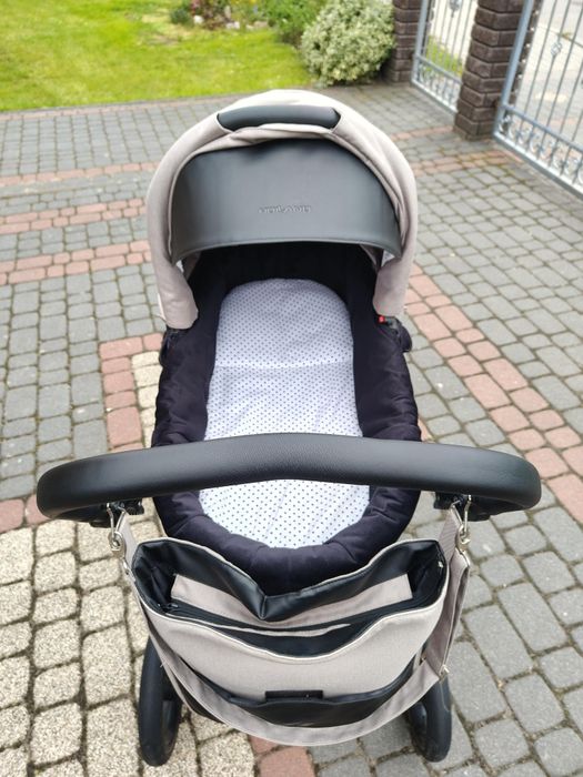 Wózek dziecięcy Bebetto Holland 2w1 czarny beż + gratis