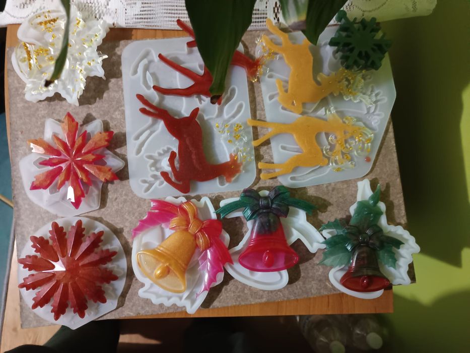 Sprzedam ozdoby choinkowe z żywicy epoksydowej
