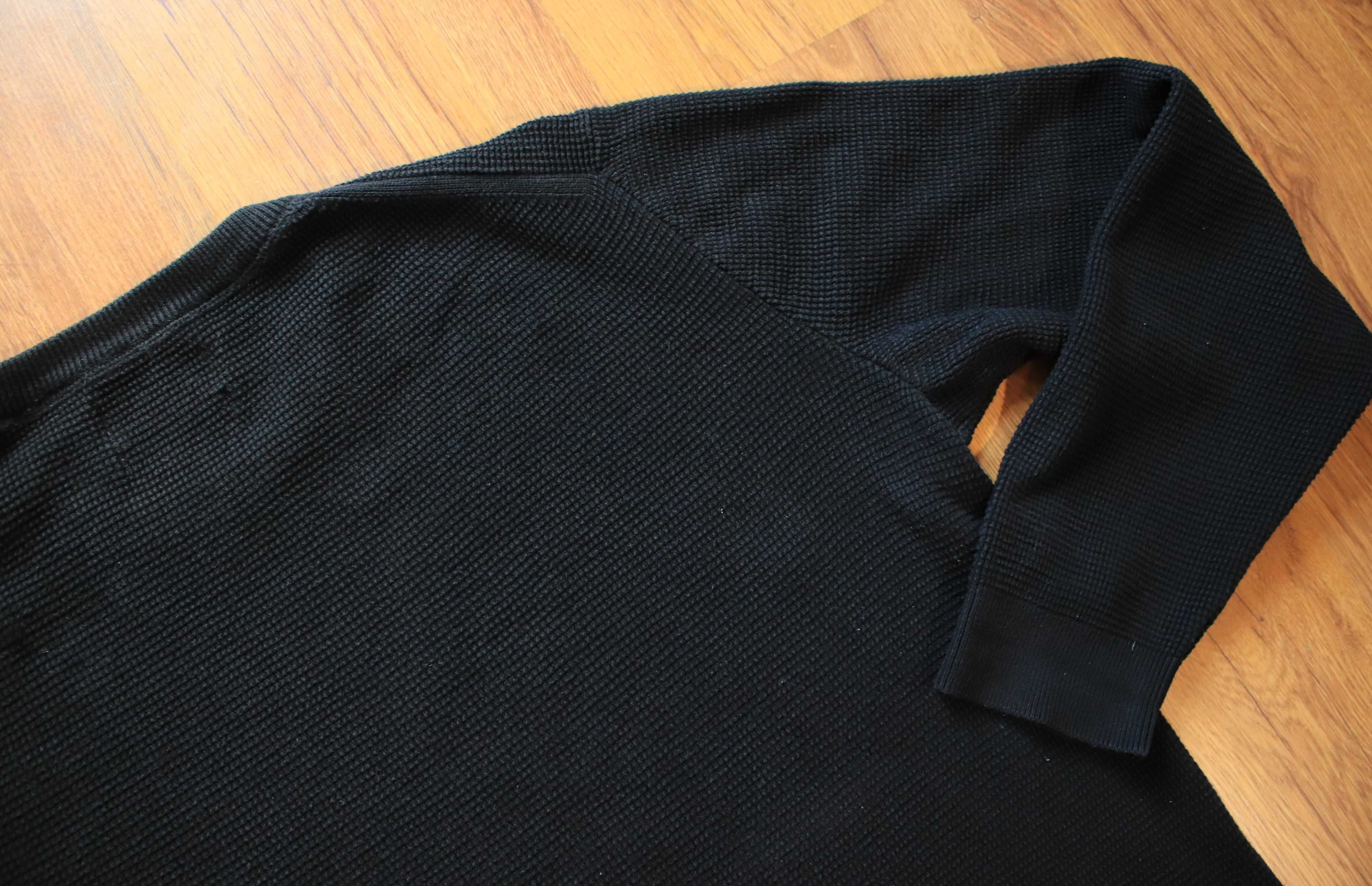 Sweter Marc O'Polo czarny r. XXL męski bawełniany dł. rękaw elegancki