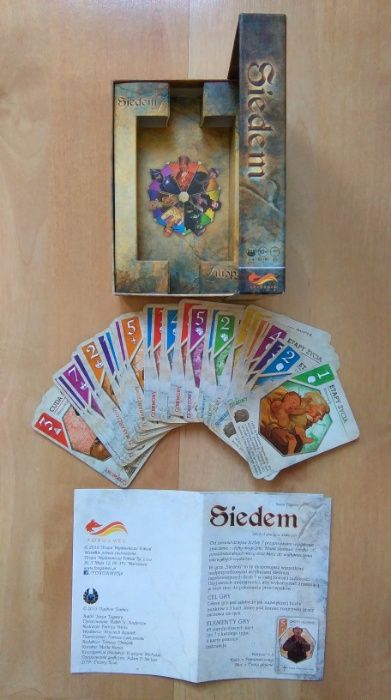 Siedem 7, karciana gra strategiczna, FoxGames NOWA 10+