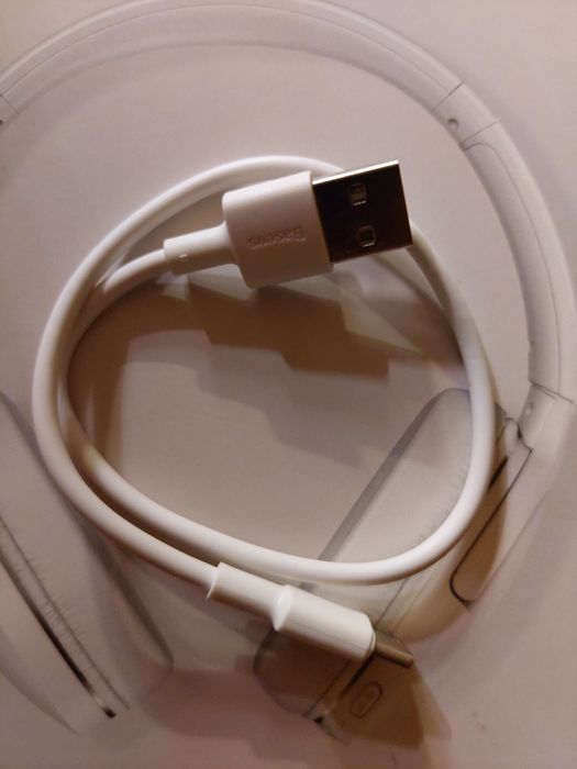 Беспроводные Bluetooth наушники Baseus Encok D02 Pro Белые