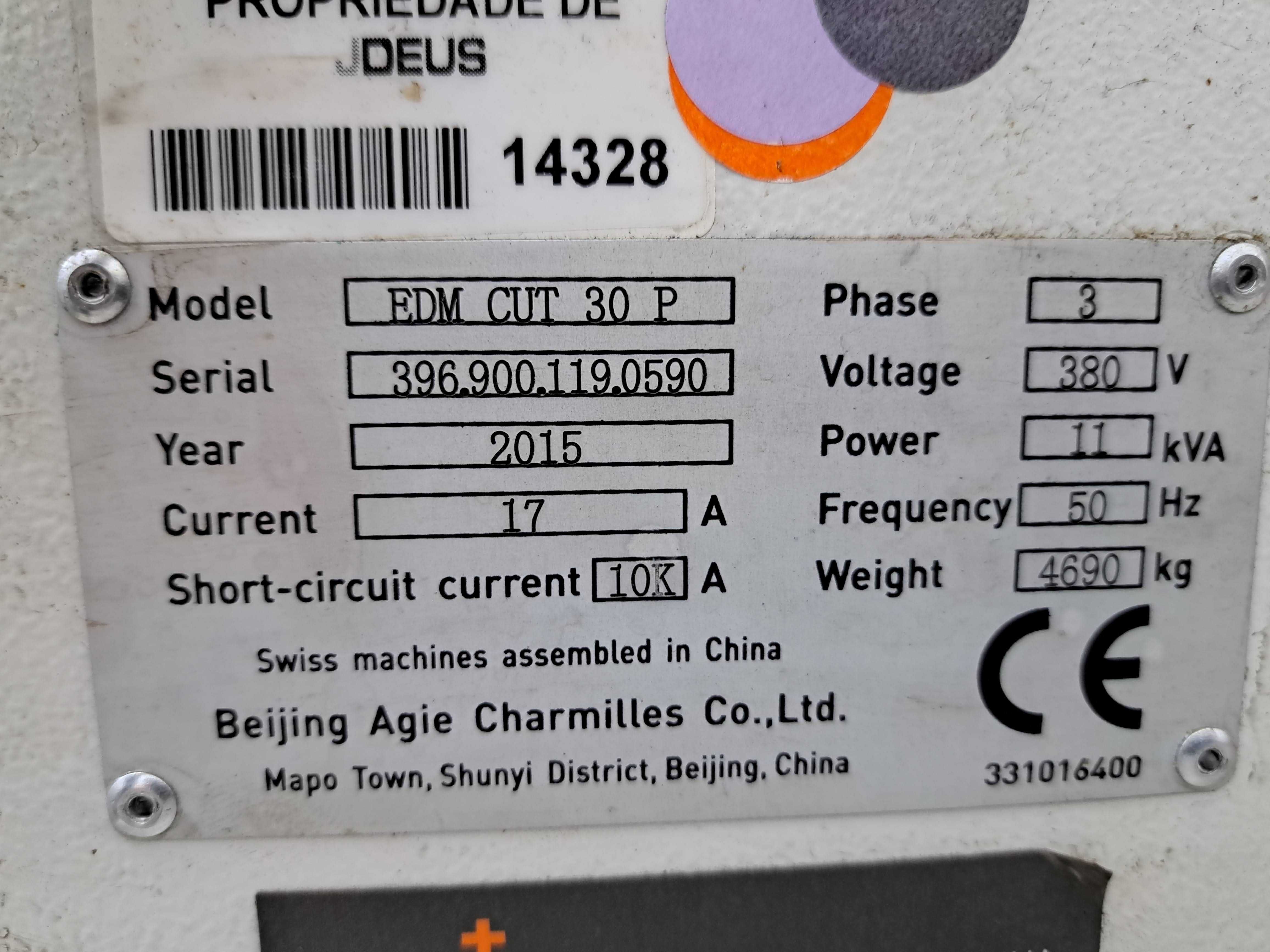 Electroerosão Agie Charmiles EDM CUT 30P #R138