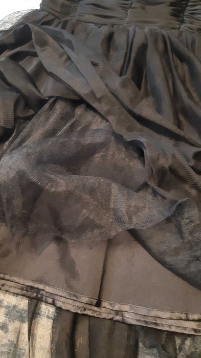 Czarna sukienka Halloween studiowka wesele