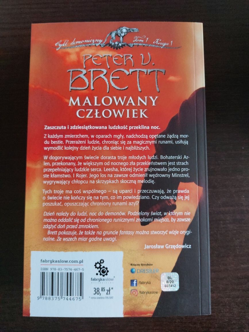 "Malowany Człowiek Księga I" Peter V. Brett