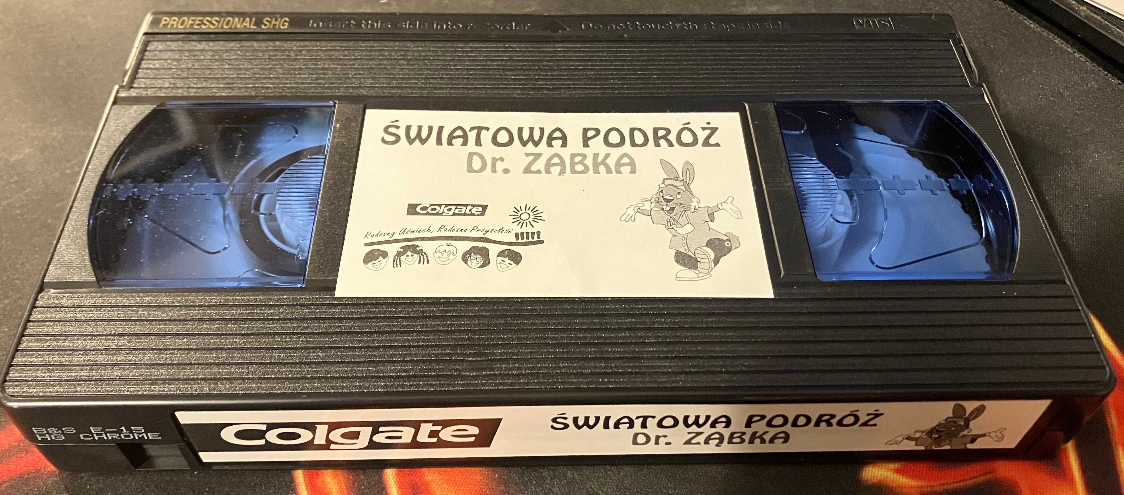 2x VHS Światowa podróż Dr. Żąbka i Dr. Ząbek i Legenda Zębolandii