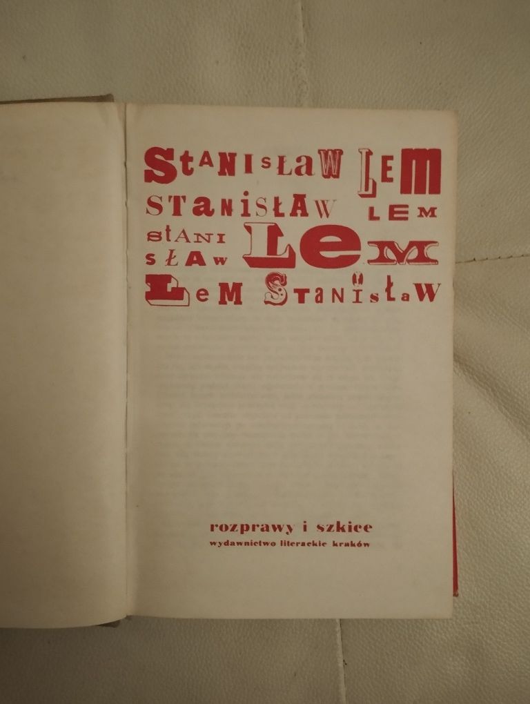 Stanisław Lem rozprawy i szkice