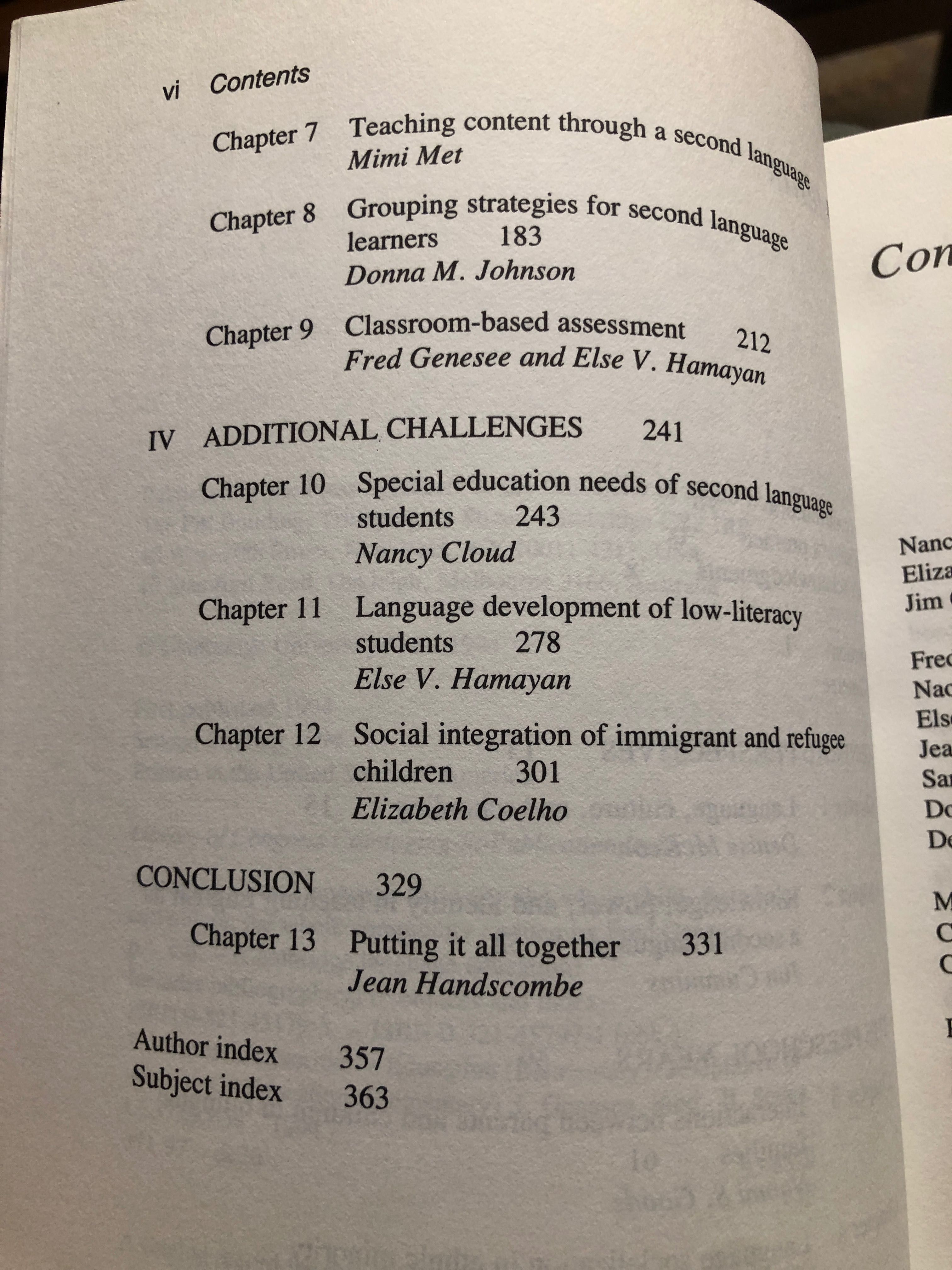 Educating Second Language Children