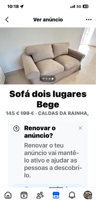 Sofa ikea, usado, em bom estado
