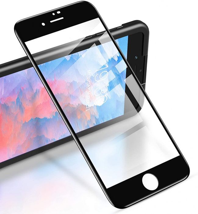 Szkło Hartowane Pełne Z Ramką Do Iphone 6 / 7 / 8 / Se 2020