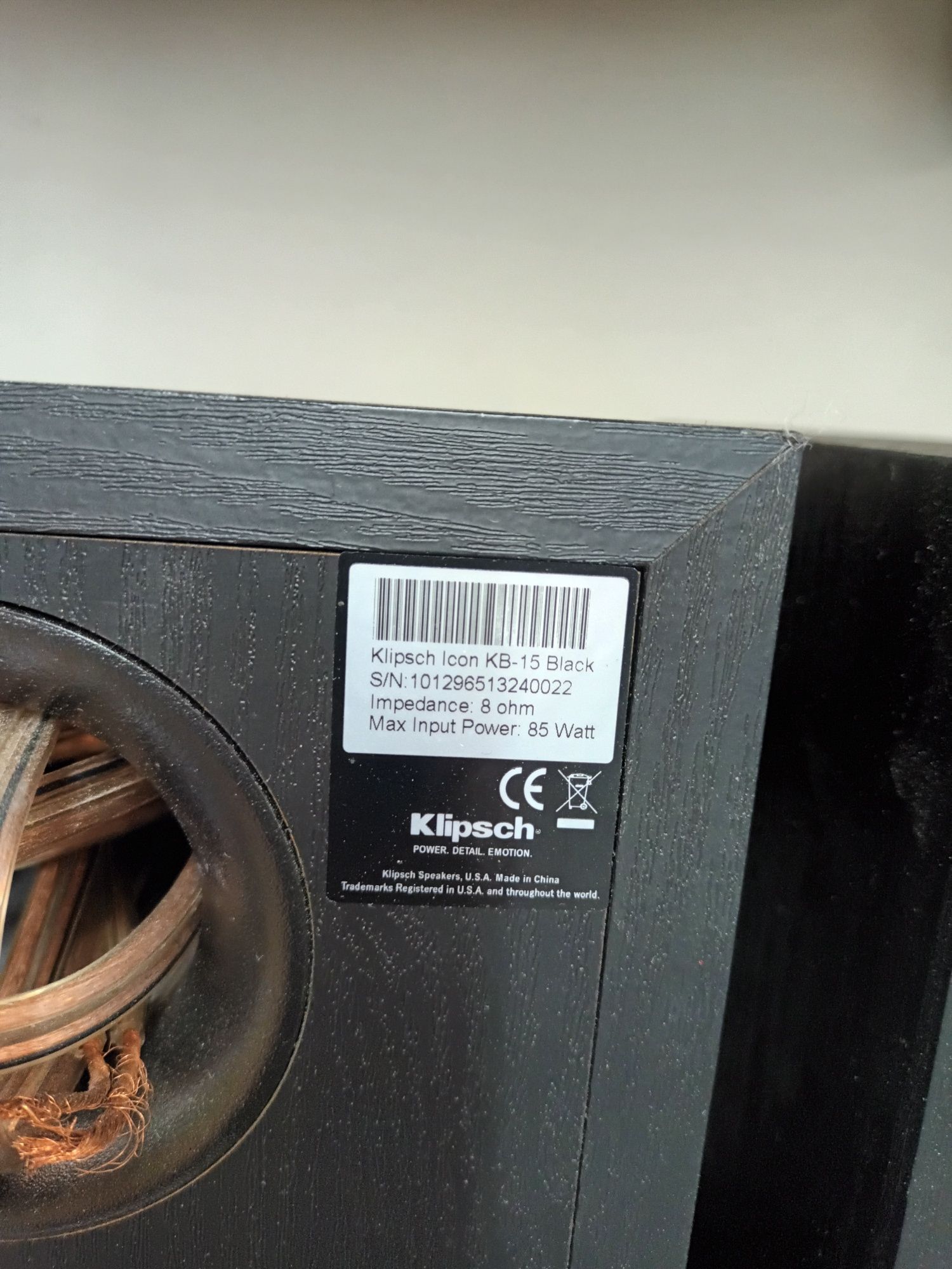 Głośniki Klipsch KB-15 kolumny Klipsch 2 sztuki