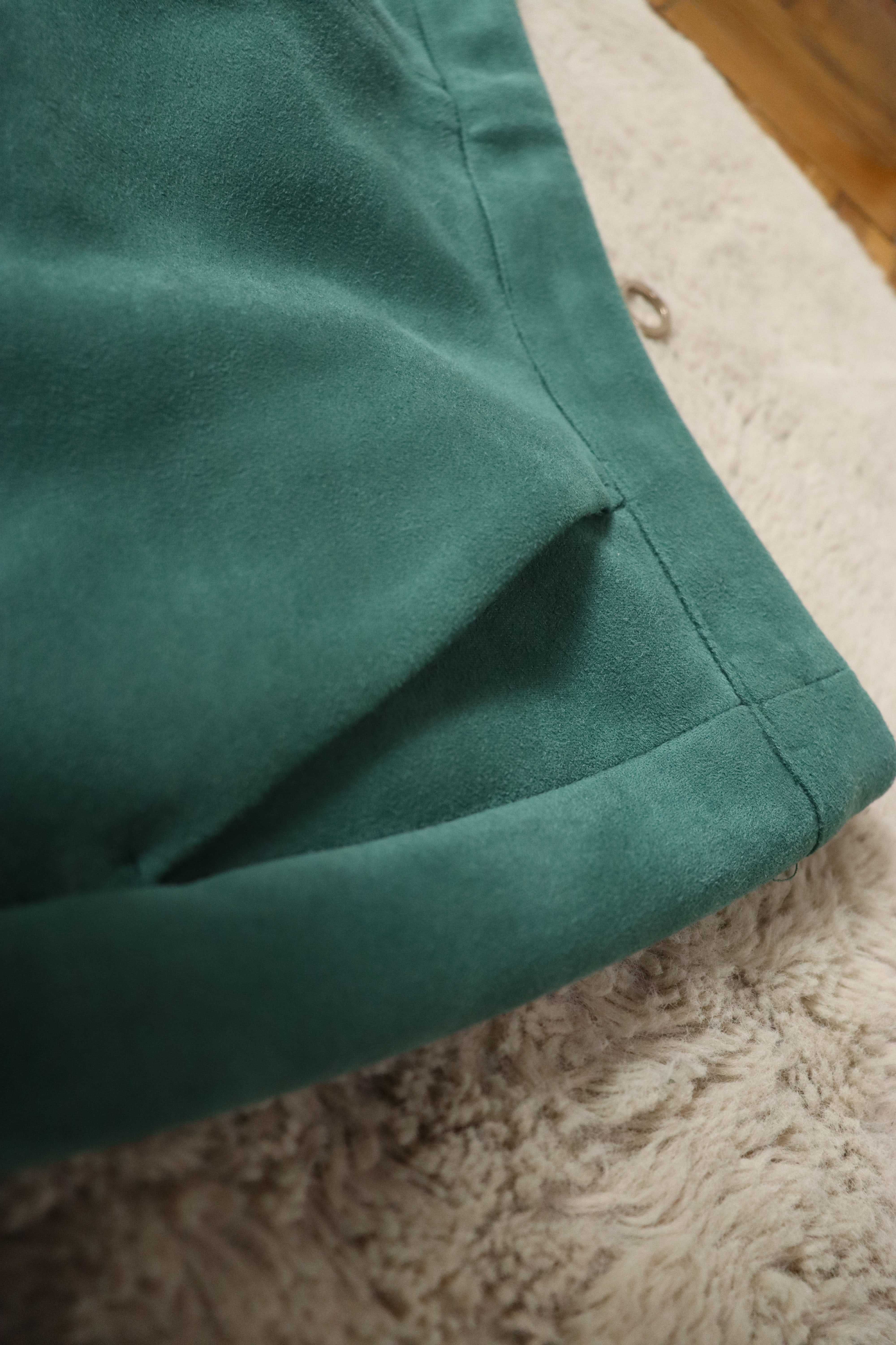 Spódnica mini nowa Vero Moda M butelkowa zieleń piękna a'la zamsz
