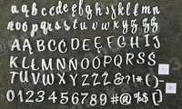 Cukierniczy tortowy alfabet stemple literki Casual indywidualny
