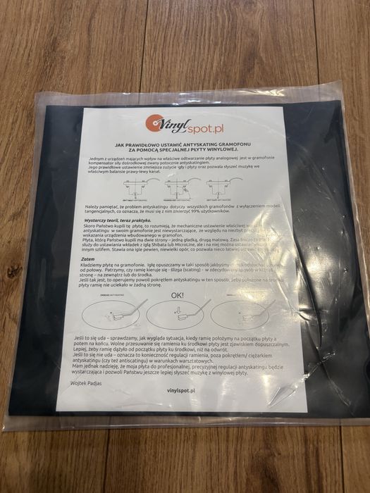 Płyta Testowa Do Kalibracji Gramofonu PURE VINYL 180g VINYLSPOT