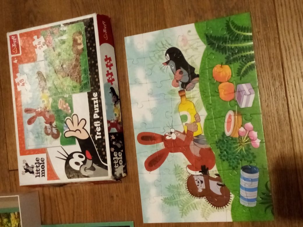 Puzzle - duży zestaw + gra