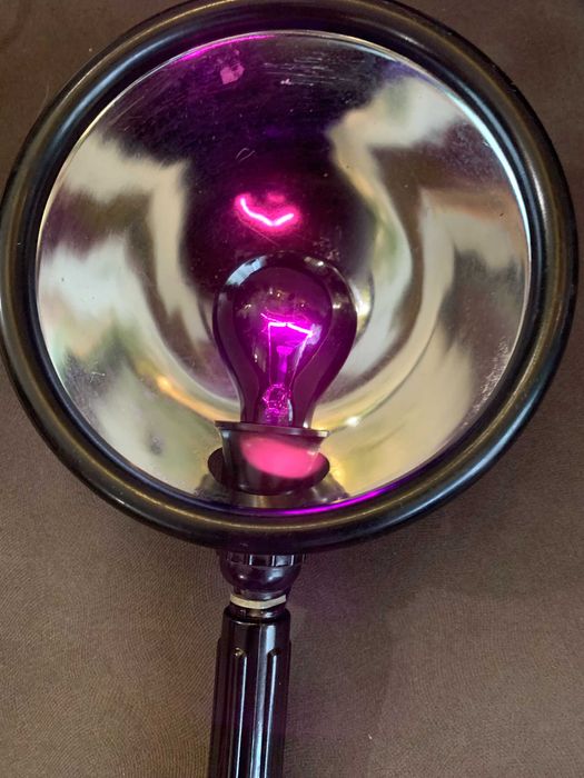 Рефлектор – лампа Минина СССр С синей- ультрафиолетовой лампой