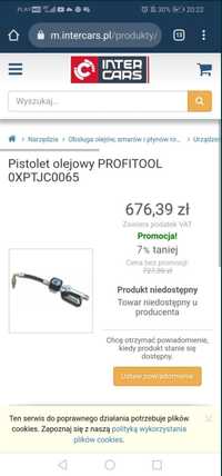 Pistolet olejowy Profi Tool, elektroniczny