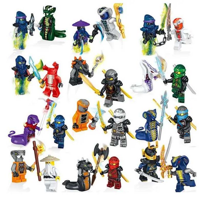 Большой набор фигурки Ninjago 24 штуки, конструктор Ниндзяго