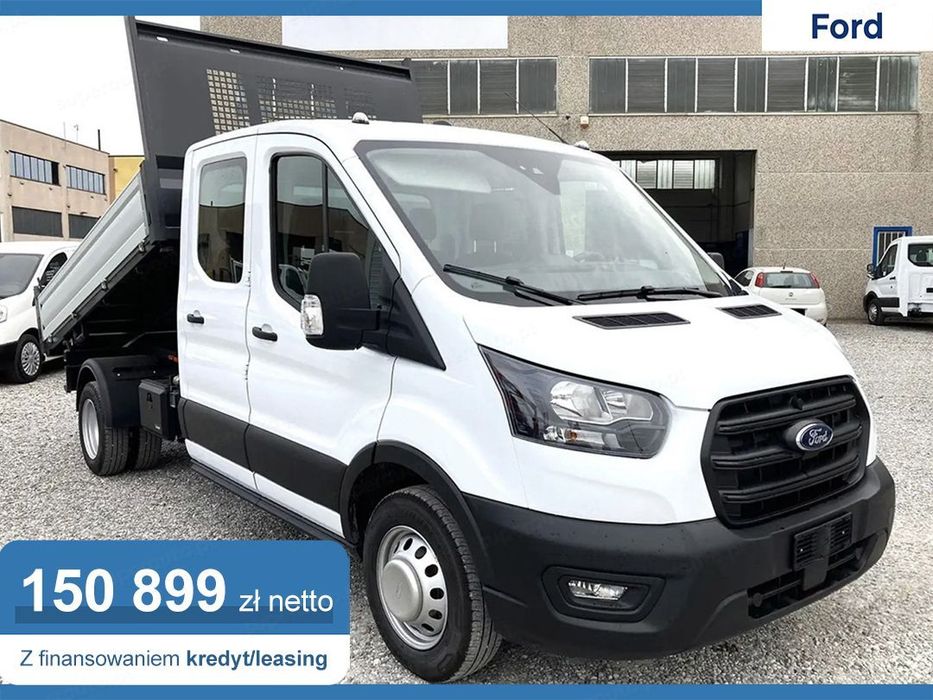 Ford Transit 350 L3 Trend Zabudowa Brygadowa + Wywrotka RWD DBL 2.0 130KM  Bliźniak !! Hak !! Ekran 12" !! 7-os. !!