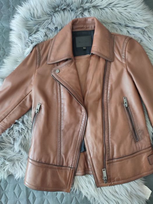 Шкіряна куртка Massimo Dutti XS