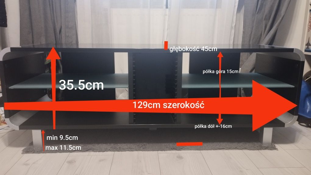 Szafka RTV podświetlenie