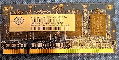 Pamięć ram DDR2 NANYA NT1GT64UH8D0FN-AD 1 GB