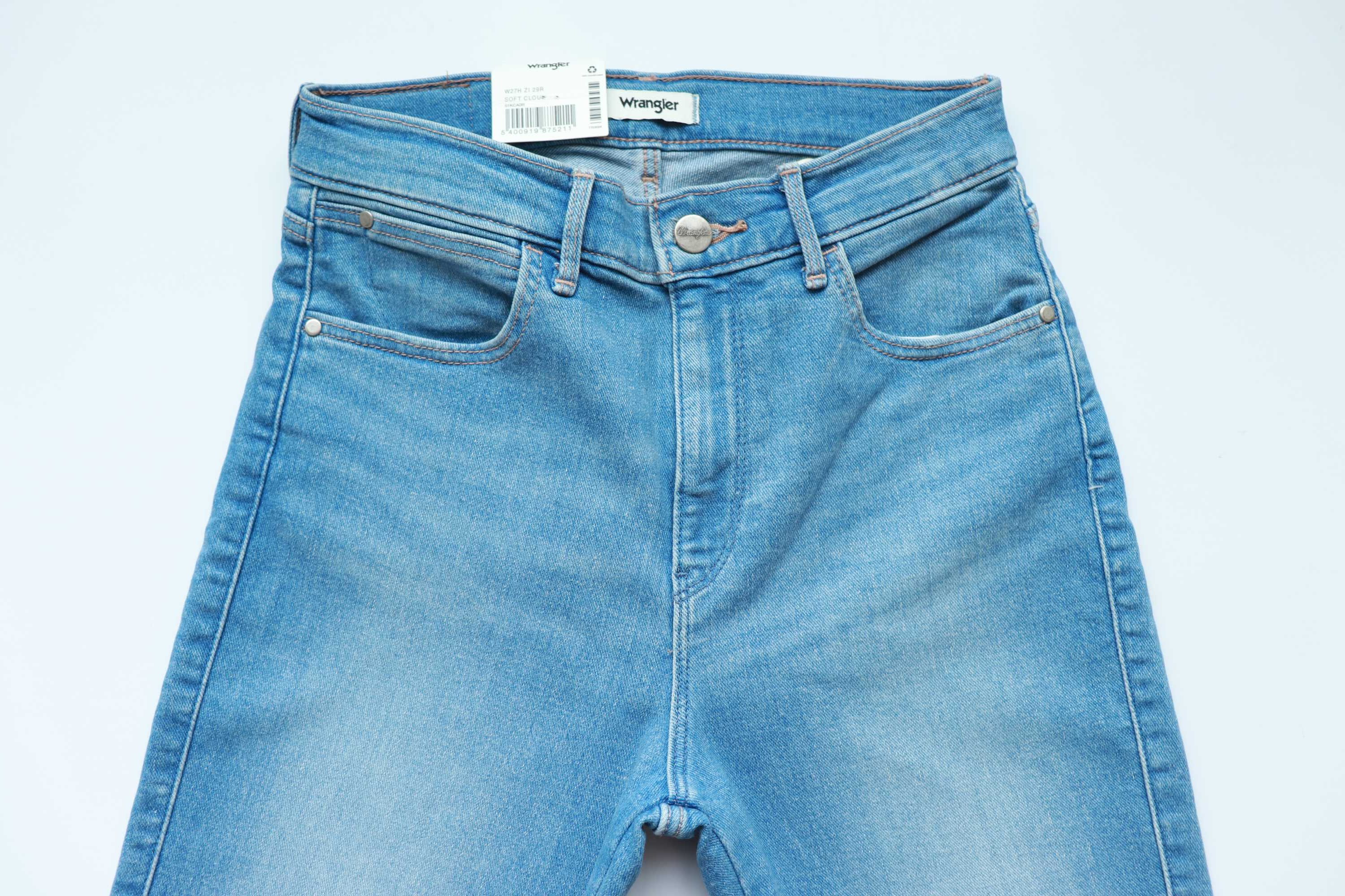 WRANGLER HIGH RISE SKINNY 630 W27 L30 damskie spodnie jeansy nowe