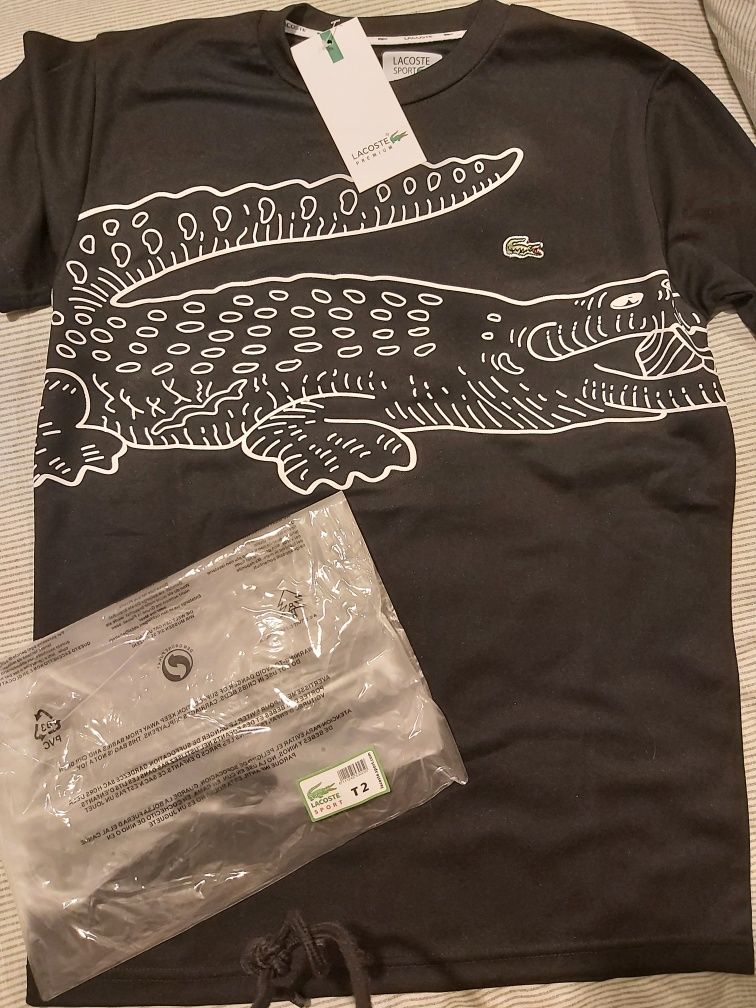 Tshirt Lacoste original preta