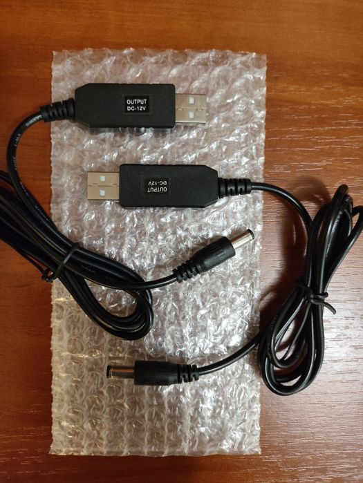 Кабель переходник DC-12V, 5.5x2.1mm НОВЫЙ